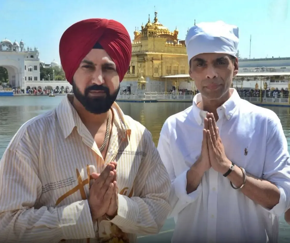 Gippy Grewal Visits Golden Temple with Karan Johar