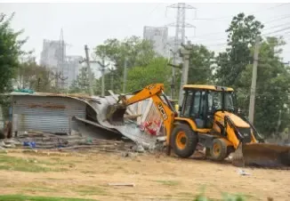 GMDA Launches Historic Demolition Initiative on Sheetla Mata Road in Gurugram