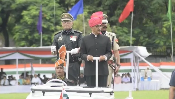 How Did Governor Ajay Kumar Bhalla Lead I-Day Celebration in Manipur?