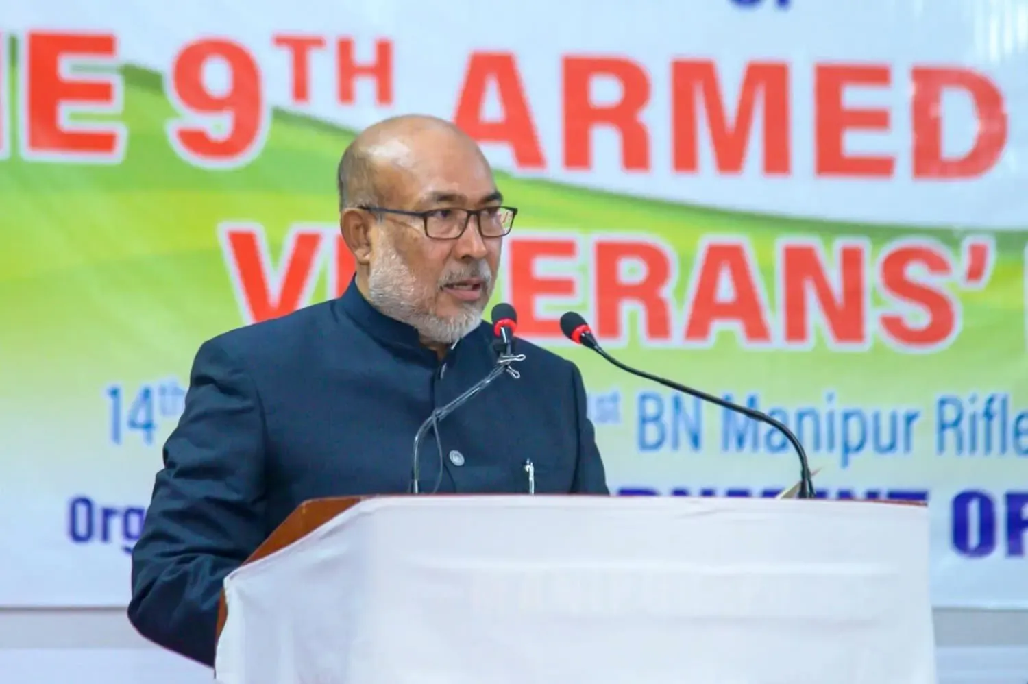 Biren Singh Seeks Armed Forces Veterans' Support for Law and Order in Manipur