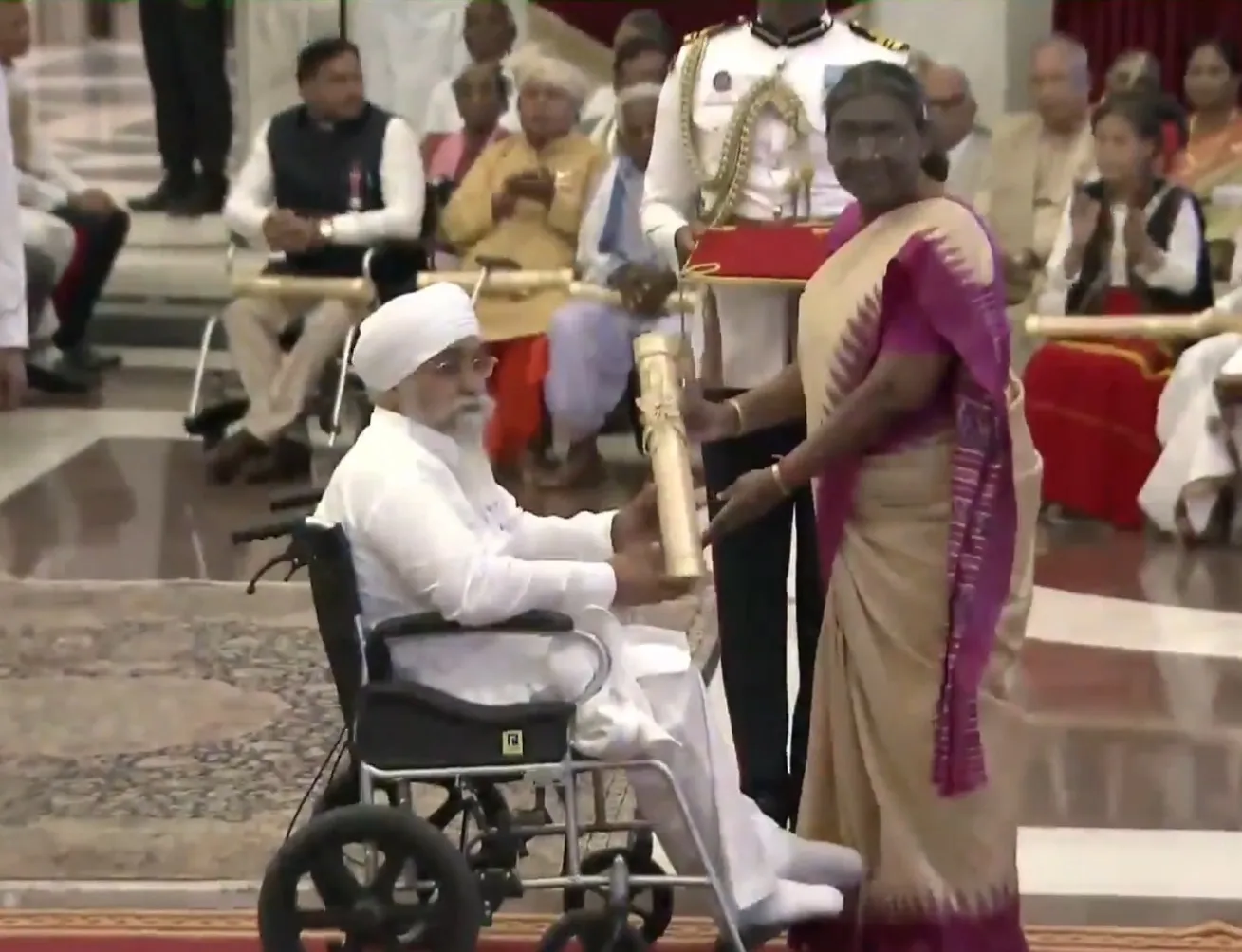 How did Gurvinder Singh embark on a remarkable Padma journey in a wheelchair?