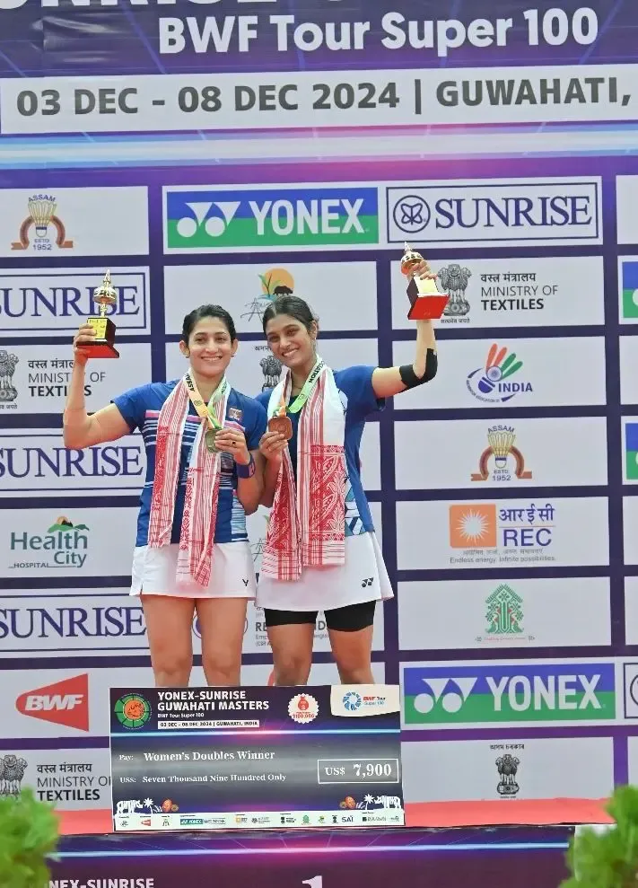 Guwahati Masters: Ashwini and Tanisha Defend Women’s Doubles Title, Sathish Karunakaran Triumphs in Men’s Singles