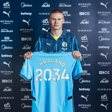 Erling Haaland Extends Contract with Man City to 2034