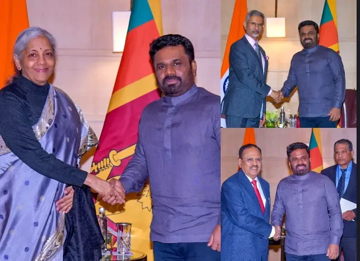 Lanka President Engages in 'Constructive Dialogues' with FM Sitharaman, EAM Jaishankar, and NSA Ajit Doval