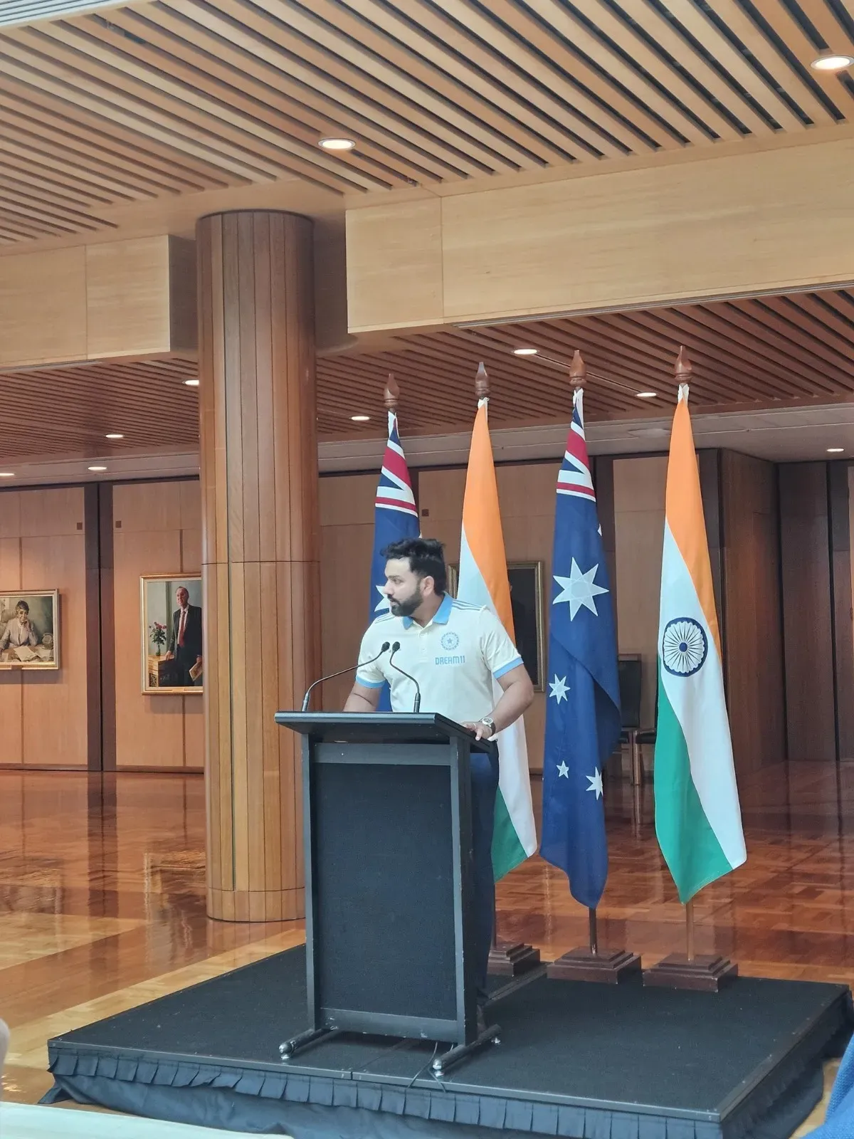 Rohit Sharma Emphasizes Strengthening India-Australia Ties in Australian Parliament