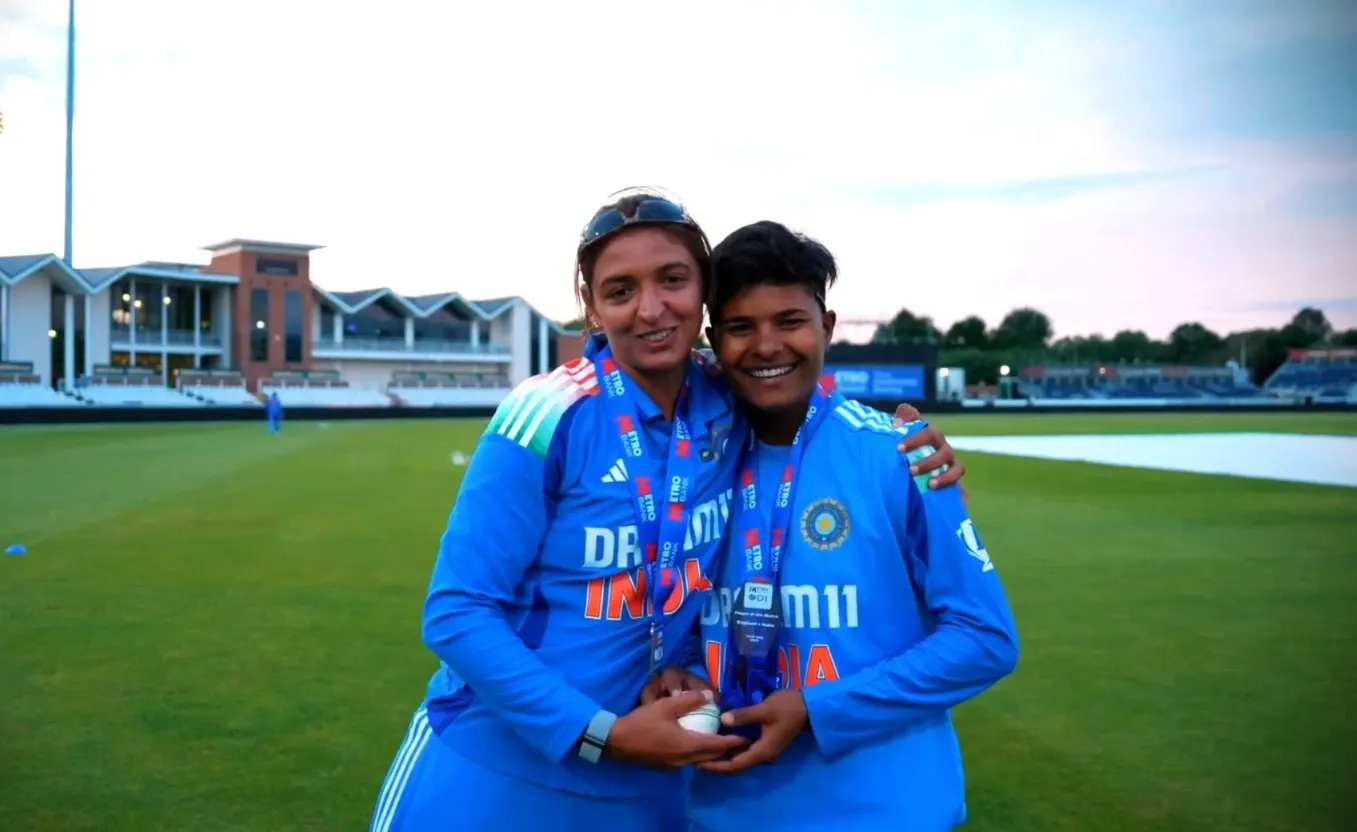 Did Harmanpreet Kaur Share the POTM Award with Kranti Gaud for Their Series Deciding Victory?