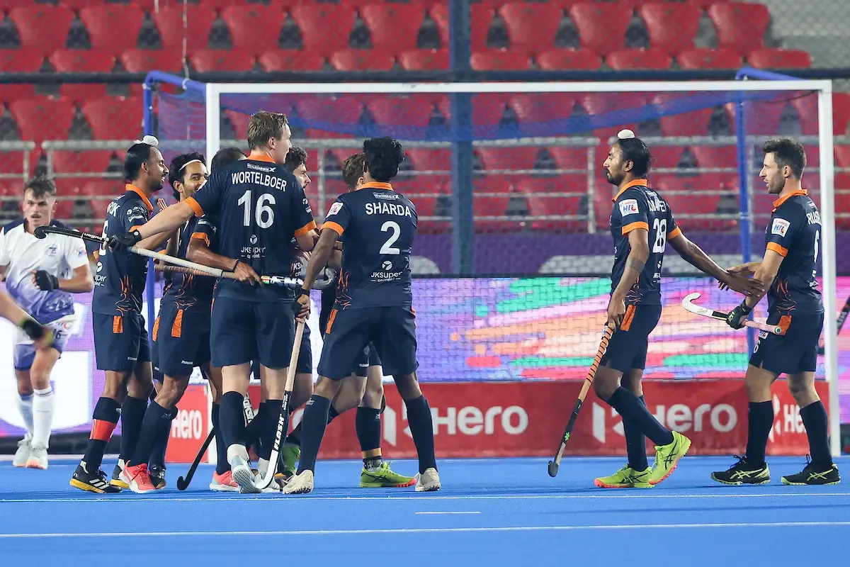 HIL 2024-25: UP Rudras Triumph 2-0 Over Team Gonasika, Ascend to First Place