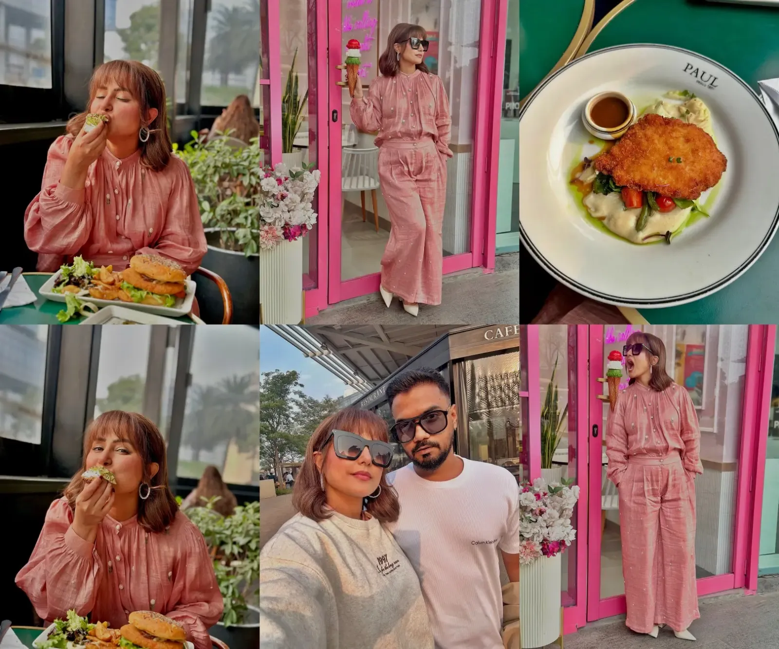 Hina Khan Enjoys a Day Out with Family and Food