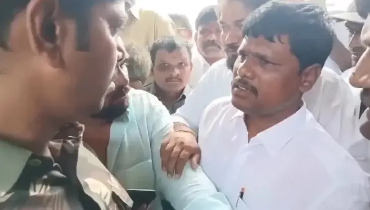 क्या आंध्र प्रदेश के मंत्री के चचेरे भाई पर पुलिस कांस्टेबल को थप्पड़ मारने का आरोप सही है?