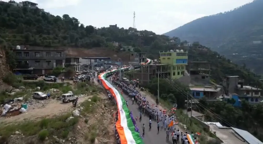 What Happened at the Historic 1508-metre Tricolour Mega Tiranga Rally in J&K's Doda?