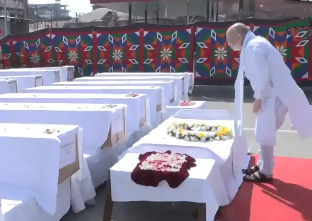 Amit Shah, J&K CM Omar, LG Sinha Honor Victims of Terror Attack