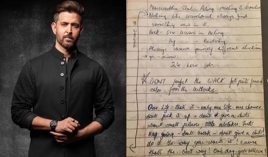 Hrithik Roshan Reveals Insights from His Yellow Diary Celebrating 25 Years of ‘Kaho Naa... Pyaar Hai’