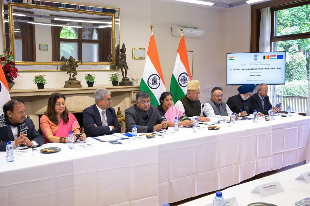 How is the Indian Delegation in Brussels Addressing Terrorism?