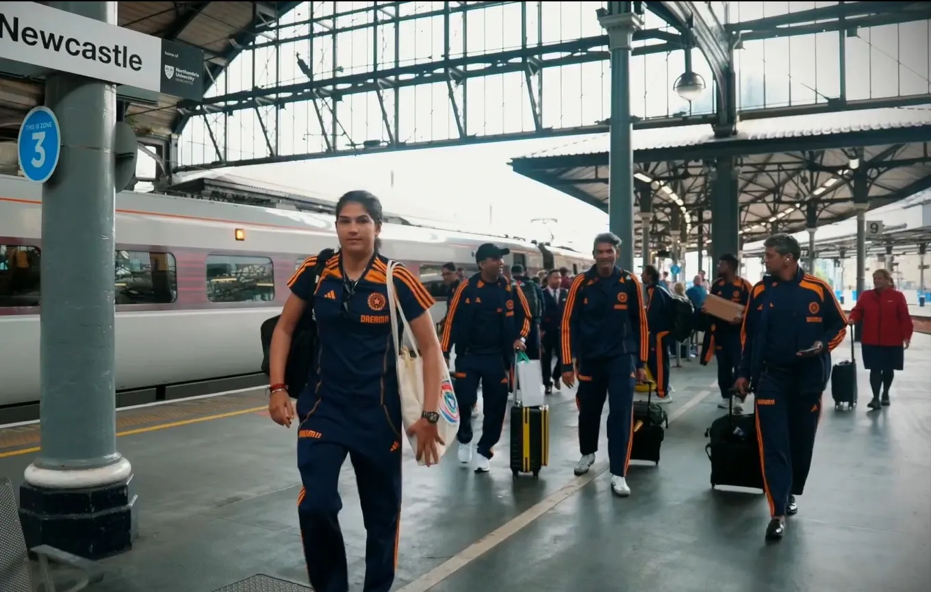 Did the India Women Experience a Scenic Train Journey from London to Newcastle Before the ODI Series Decider?