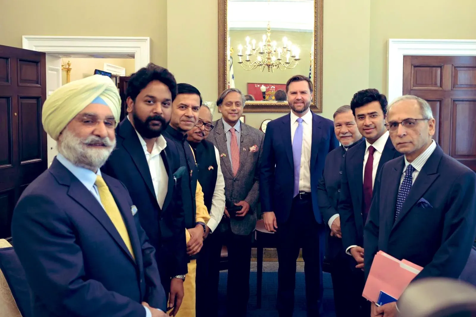 What Did the Indian Delegation Discuss with US Vice President Vance?