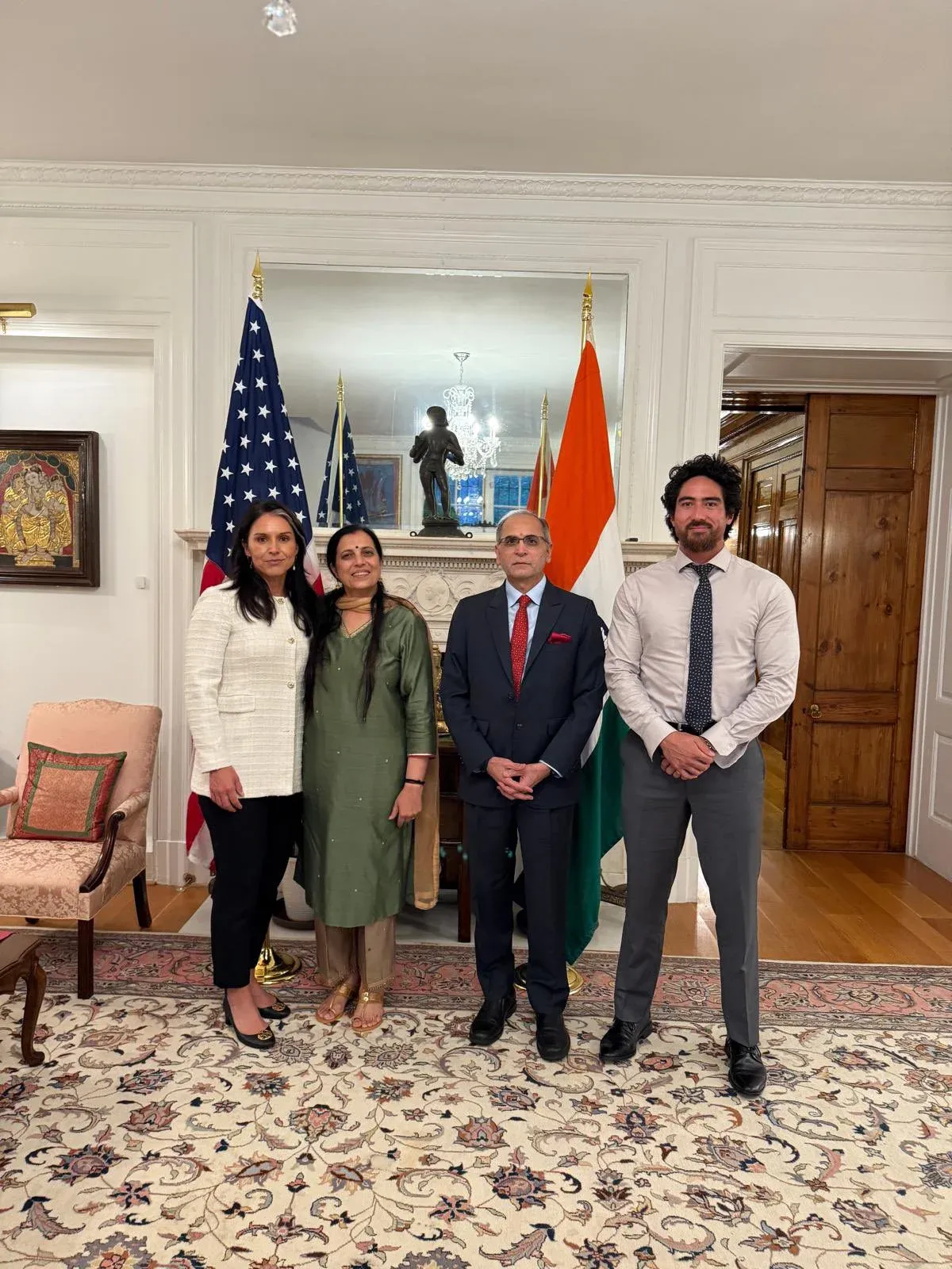 What Key Topics Did Indian Envoy Kwatra Discuss with US Intelligence Chief Tulsi Gabbard?