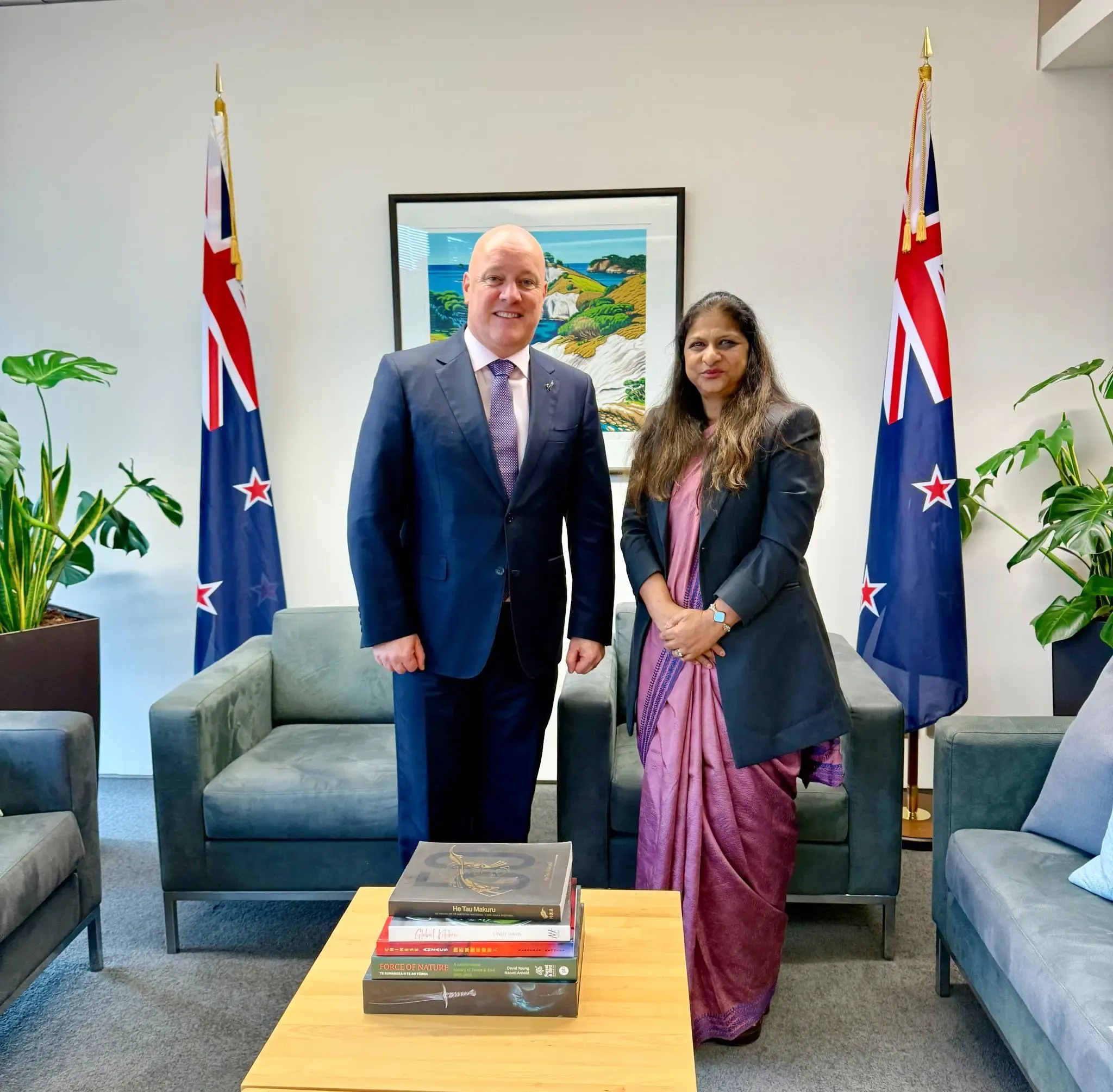 Indian High Commissioner Engages with New Zealand PM to Boost Bilateral Relations