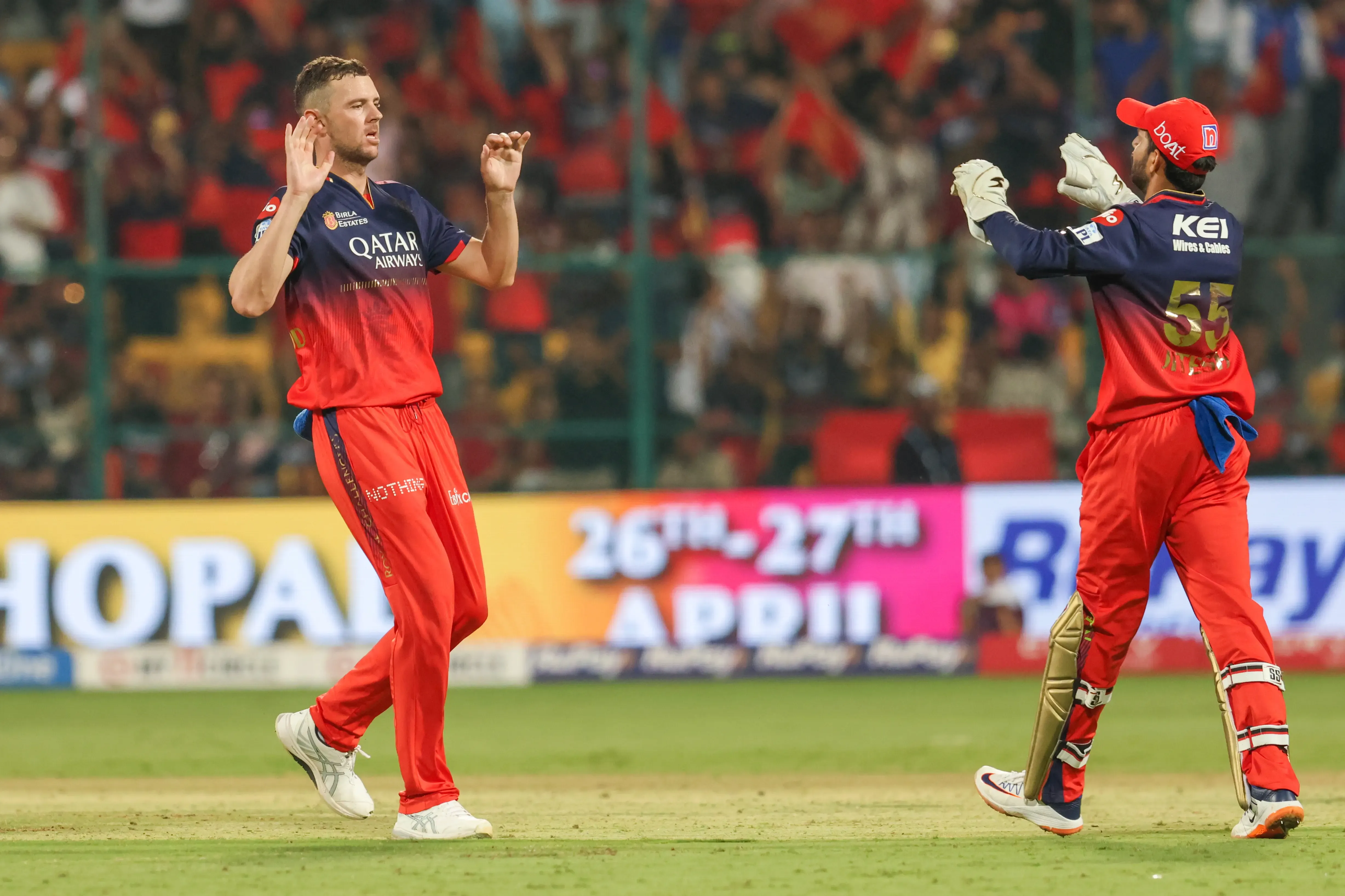 Has RCB's Aggressive Batting and Hazlewood's Form Set Them Up for Success in IPL 2025?