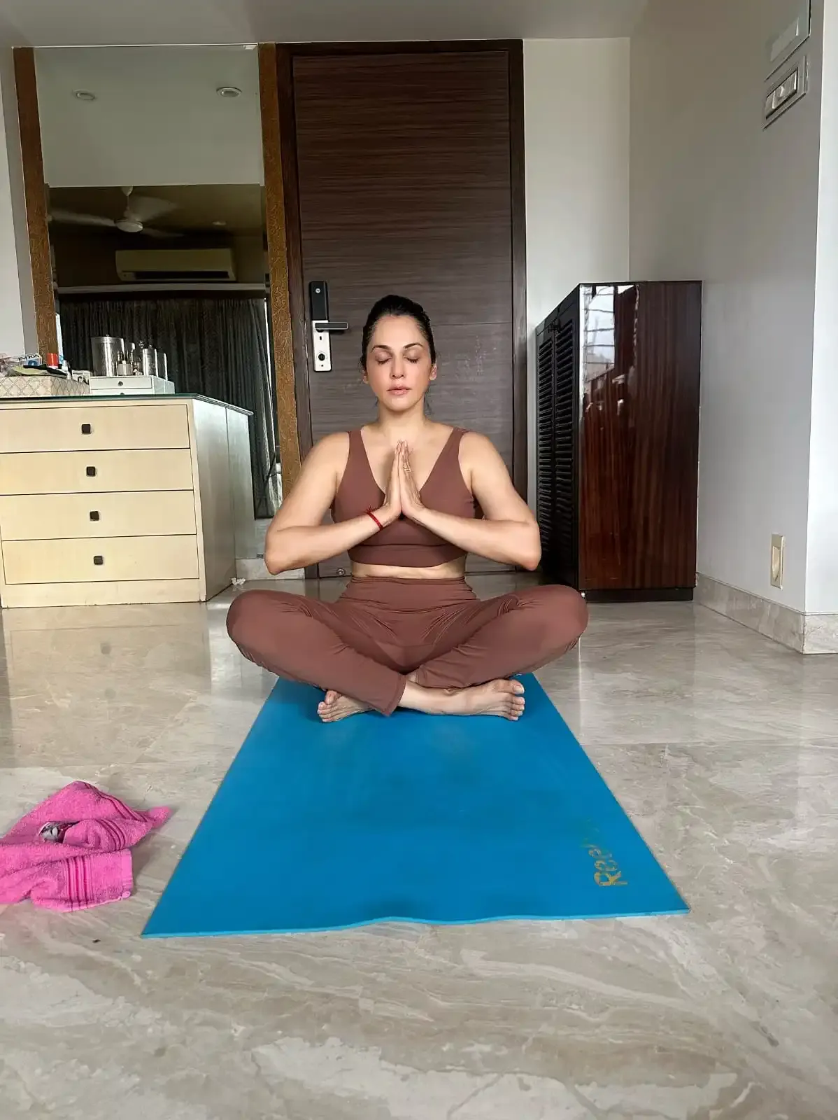 What Workout Routine Does Isha Koppikar Follow on International Yoga Day?