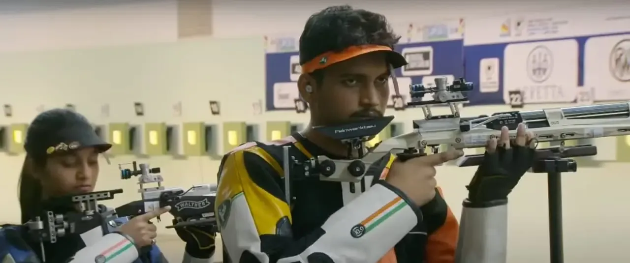 ISSF World Cup 2025: Rudrankksh and Arya Earn Silver in Air Rifle Mixed Team