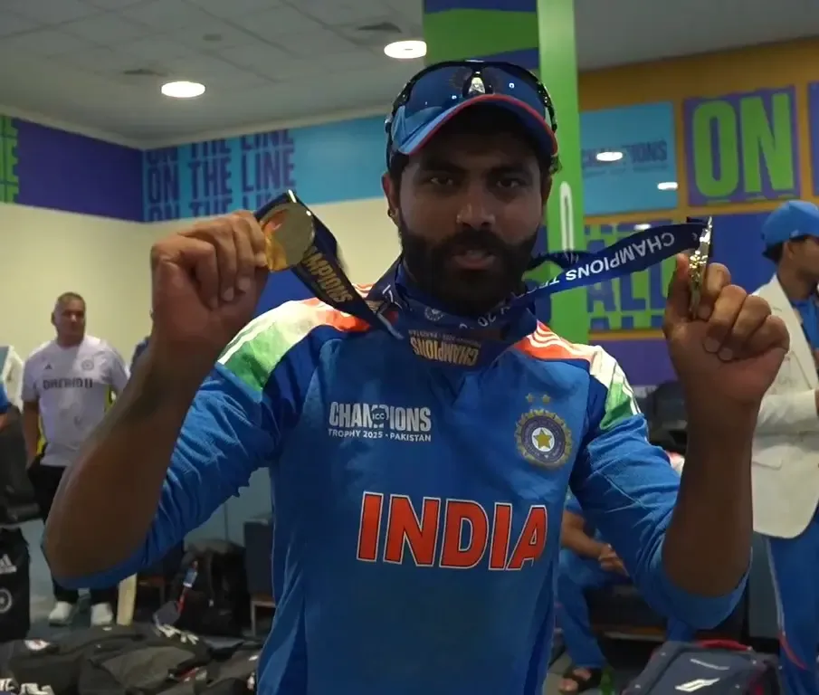 Jadeja Secures Best Fielder Medal Following Champions Trophy Win
