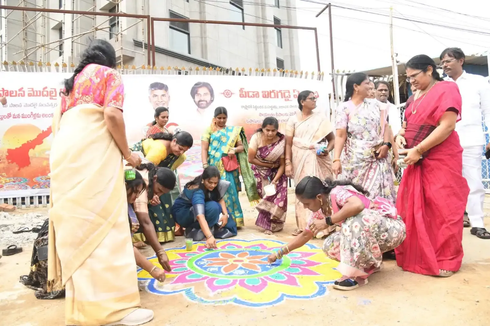 How did Jana Sena commemorate the 'festival of good governance' one year after their victory?