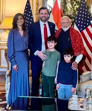 JD Vance Arrives in Delhi with Family at 9:30 a.m. Today