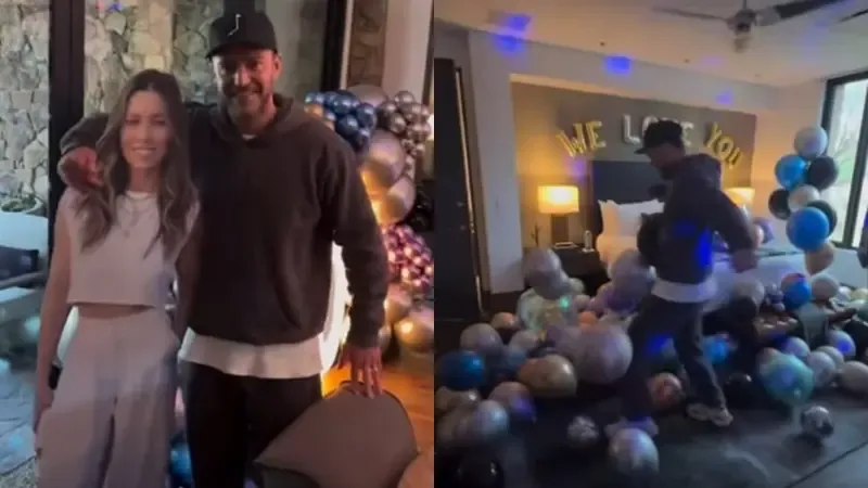 Jessica Biel puts ‘three cardboard cutouts’ of herself to celebrate Justin Timberlake’s b’day