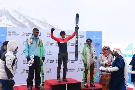 Jammu & Kashmir: Determined Athletes Shine in Gulmarg Despite Weather