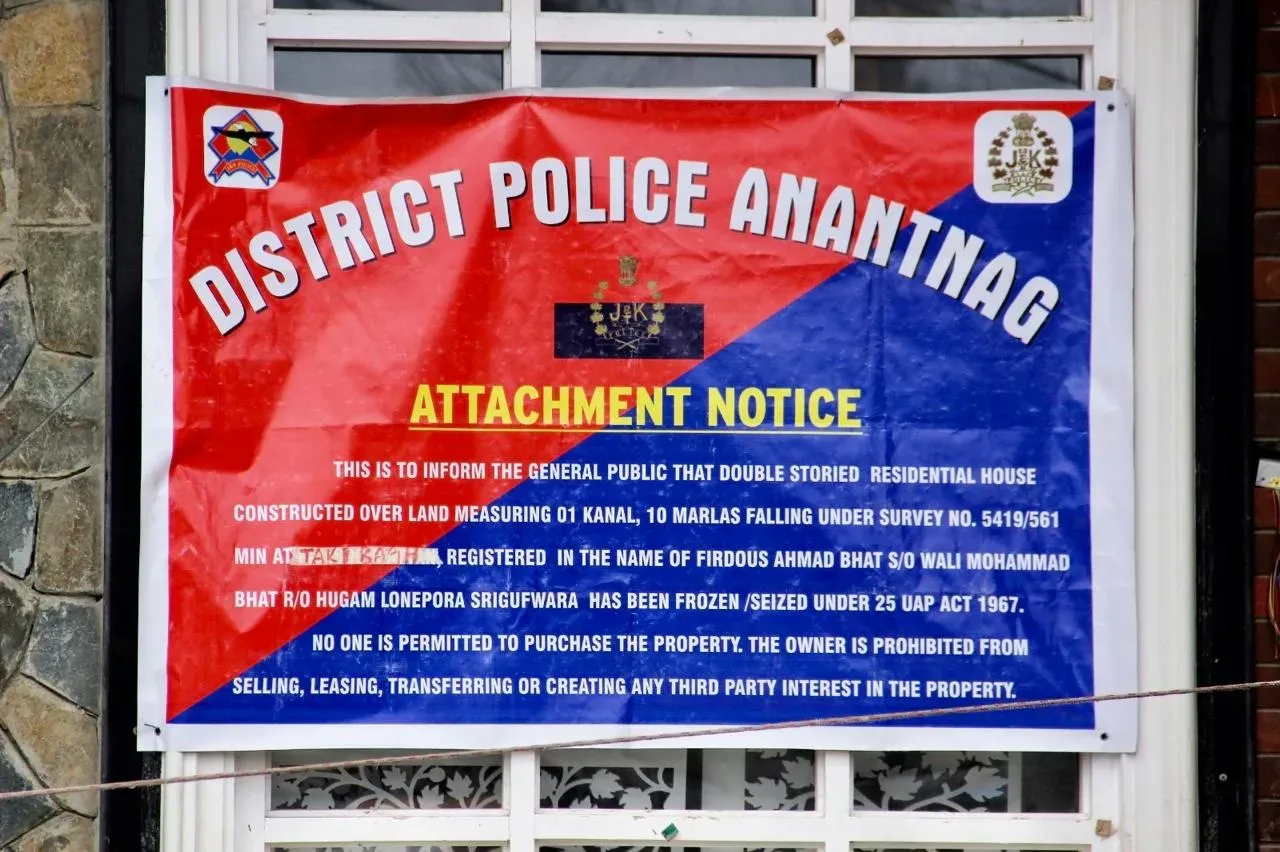 J&K Police Seizes Assets Valued at Rs 5 Crore in Anantnag District