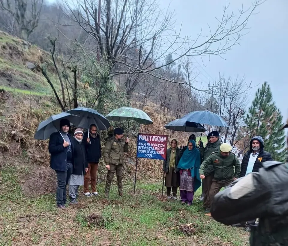 Properties of Five Hizbul Terrorists Seized in Ramban, J&K