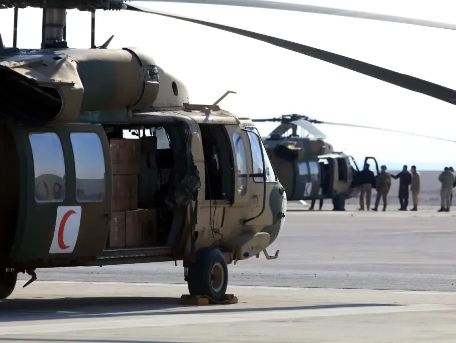Jordan Dispatches 16 More Aid Helicopters to Gaza
