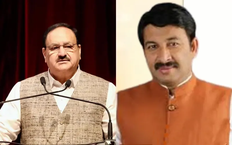 JP Nadda and Manoj Tiwari Condemn Kejriwal for Disrespecting Voters from Bihar and UP