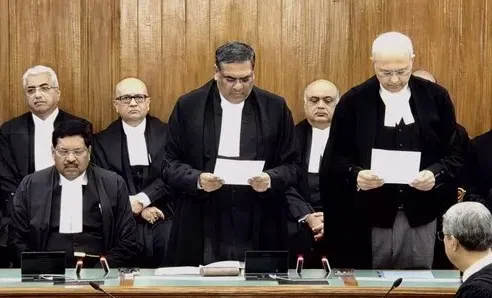 Justice Manmohan Sworn in as Supreme Court Judge