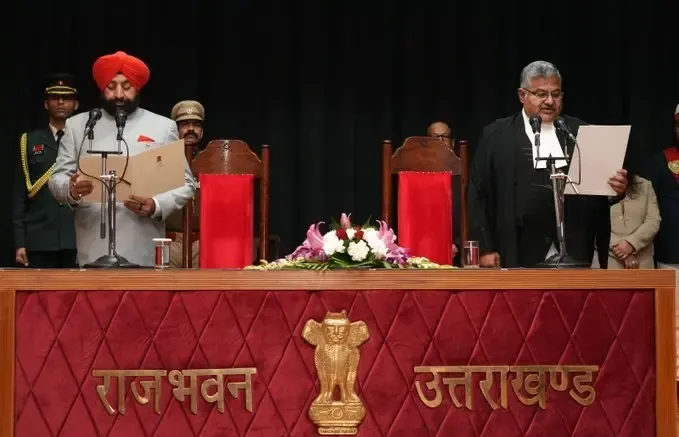 Justice Guhanathan Narendar Takes Oath as Chief Justice of Uttarakhand High Court