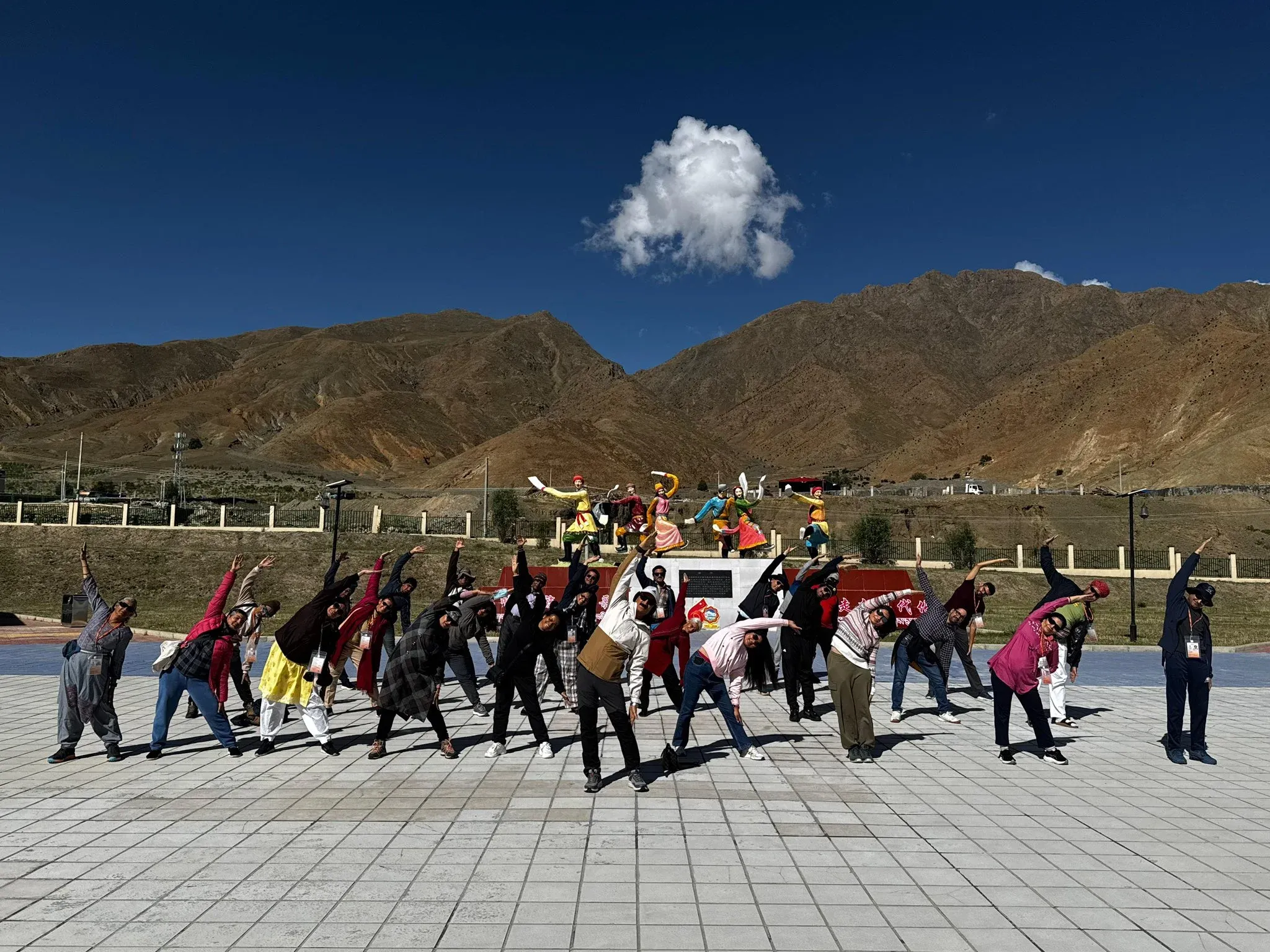 How Are Kailash Manasarovar Yatra Pilgrims Celebrating International Day of Yoga in Tibet?
