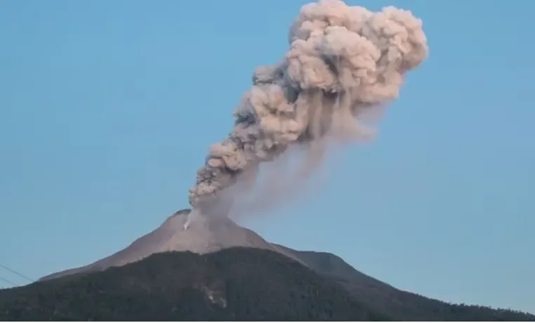 Eruption of Kanlaon Volcano in the Philippines Releases Ash and Gas Cloud