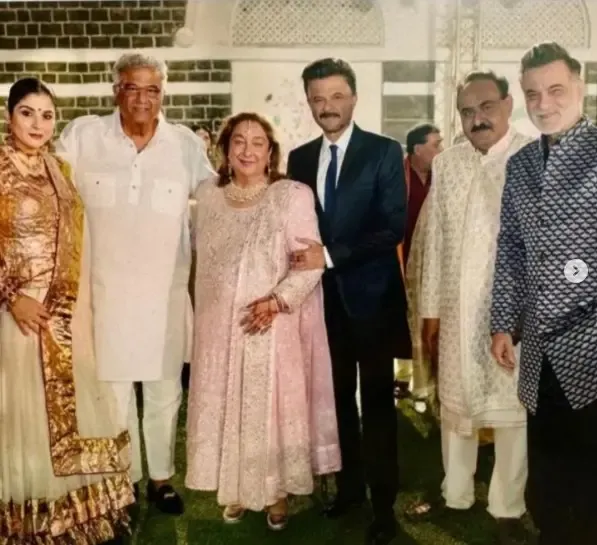 Kapoor Brothers Boney, Anil, and Sanjay Gather at Aadar Jain's Wedding