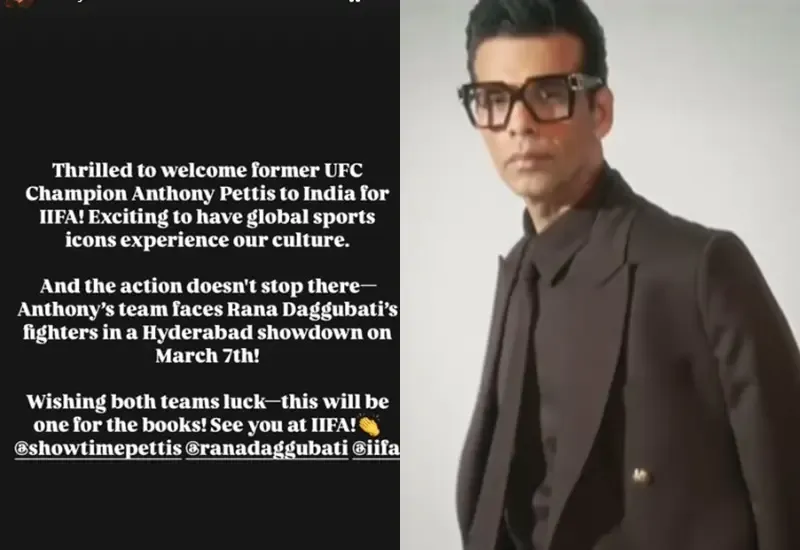 Karan Johar Greets Ex-UFC Champion Anthony Pettis in India