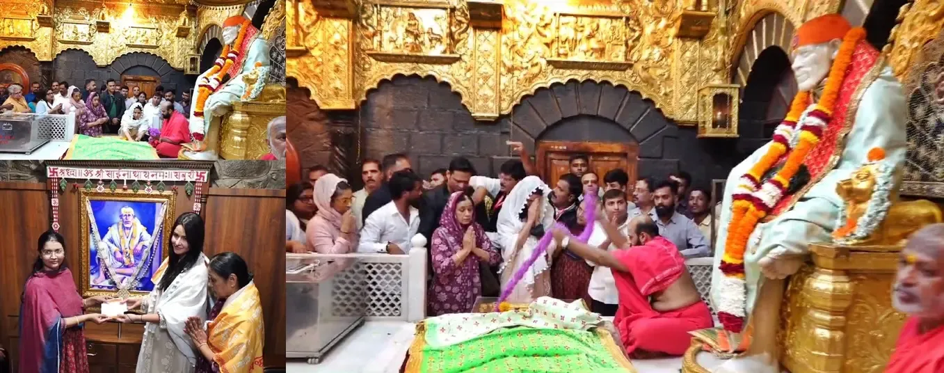 Katrina Kaif pays homage to Sai Baba in Shirdi