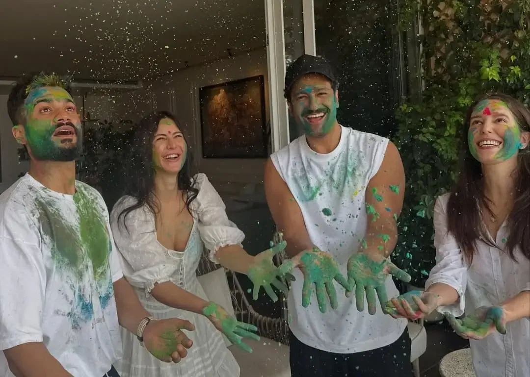 Katrina Kaif and Vicky Kaushal Celebrate Holi with Heartwarming Family Moments