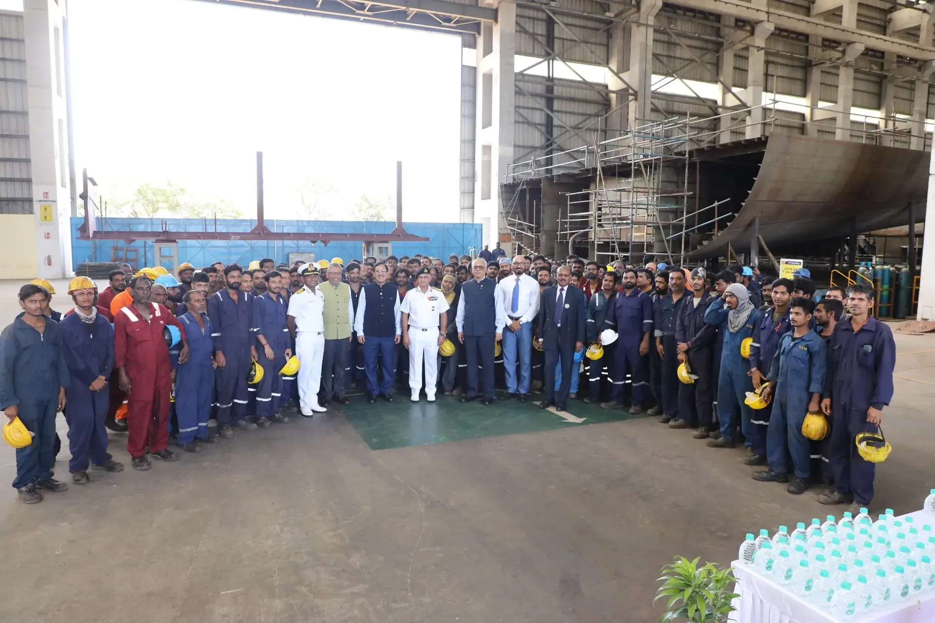 Navy's 2nd Fleet Support Ship Keel Laying Ceremony Conducted