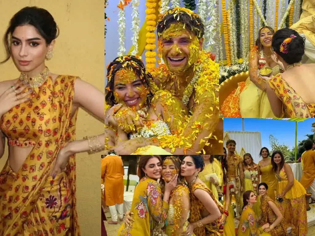 Khushi Kapoor Posts Photos from Aaliyah Kashyap’s Haldi Celebration