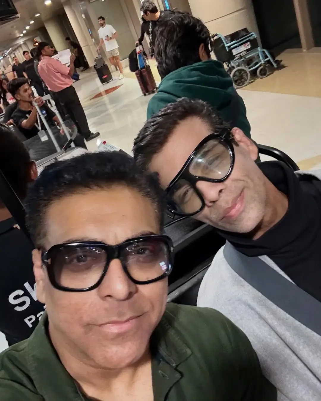 Karan Johar and Ram Kapoor Snap a Fun Selfie at the Airport
