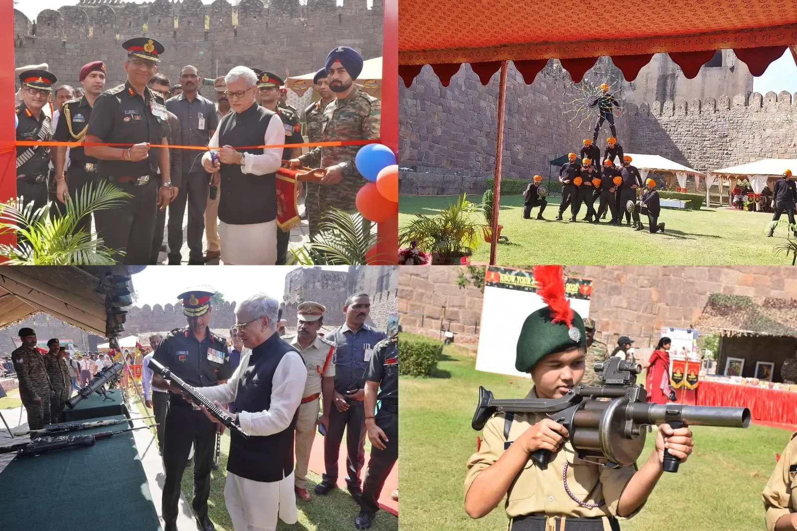 Kickoff of the Vibrant 'Know Your Army' Mela at Golconda Fort