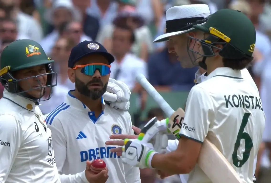 Kohli Faces Financial Penalty for On-Field Confrontation with Konstas at MCG
