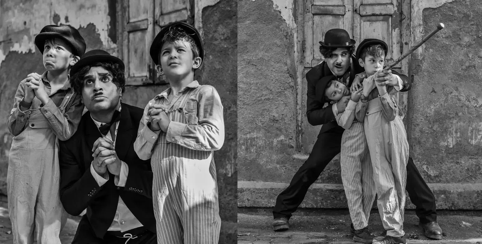 Krushna Abhishek Emulates Charlie Chaplin in Birthday Photoshoot with Twins