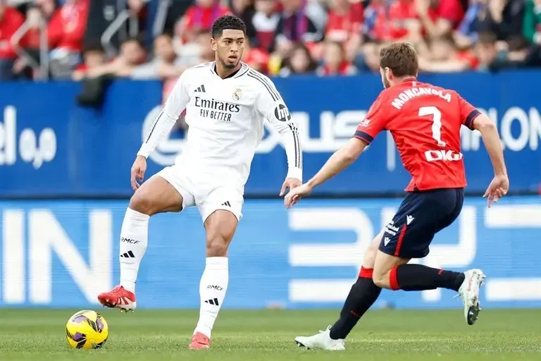 La Liga: Real Madrid and Osasuna End in 1-1 Stalemate Following Bellingham's Dismissal