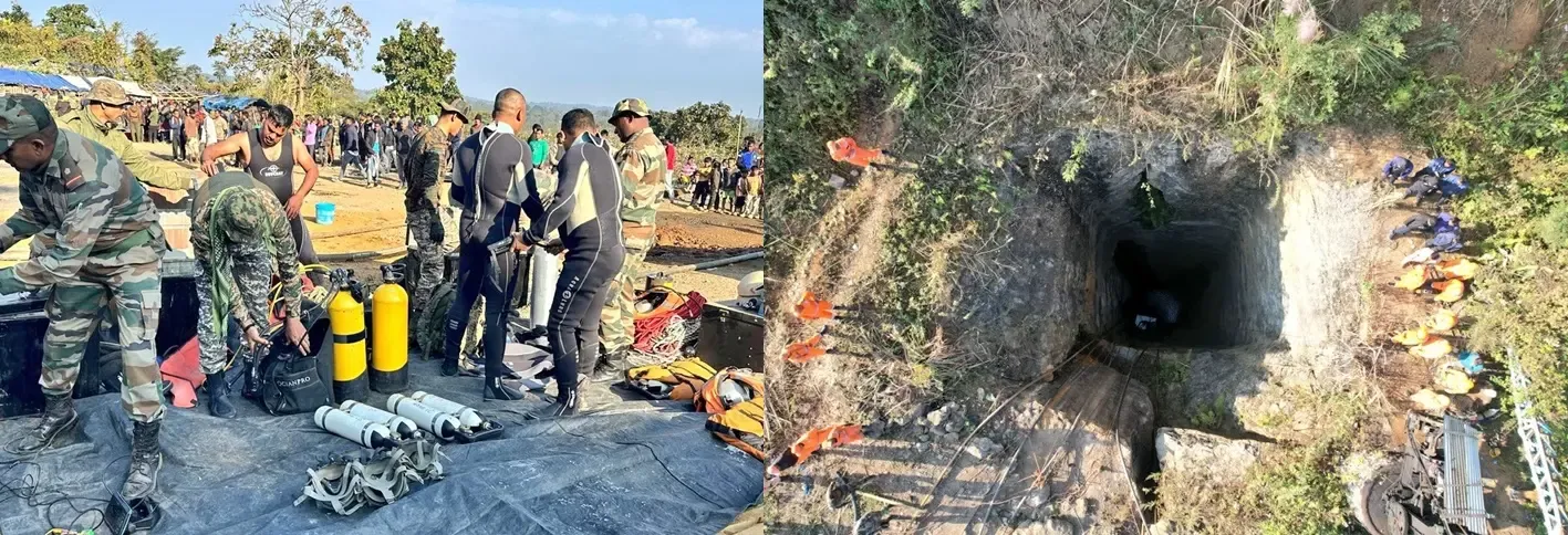 Rescue Operations Underway for Labourers Trapped in Coal Mine in Assam's Umrangso