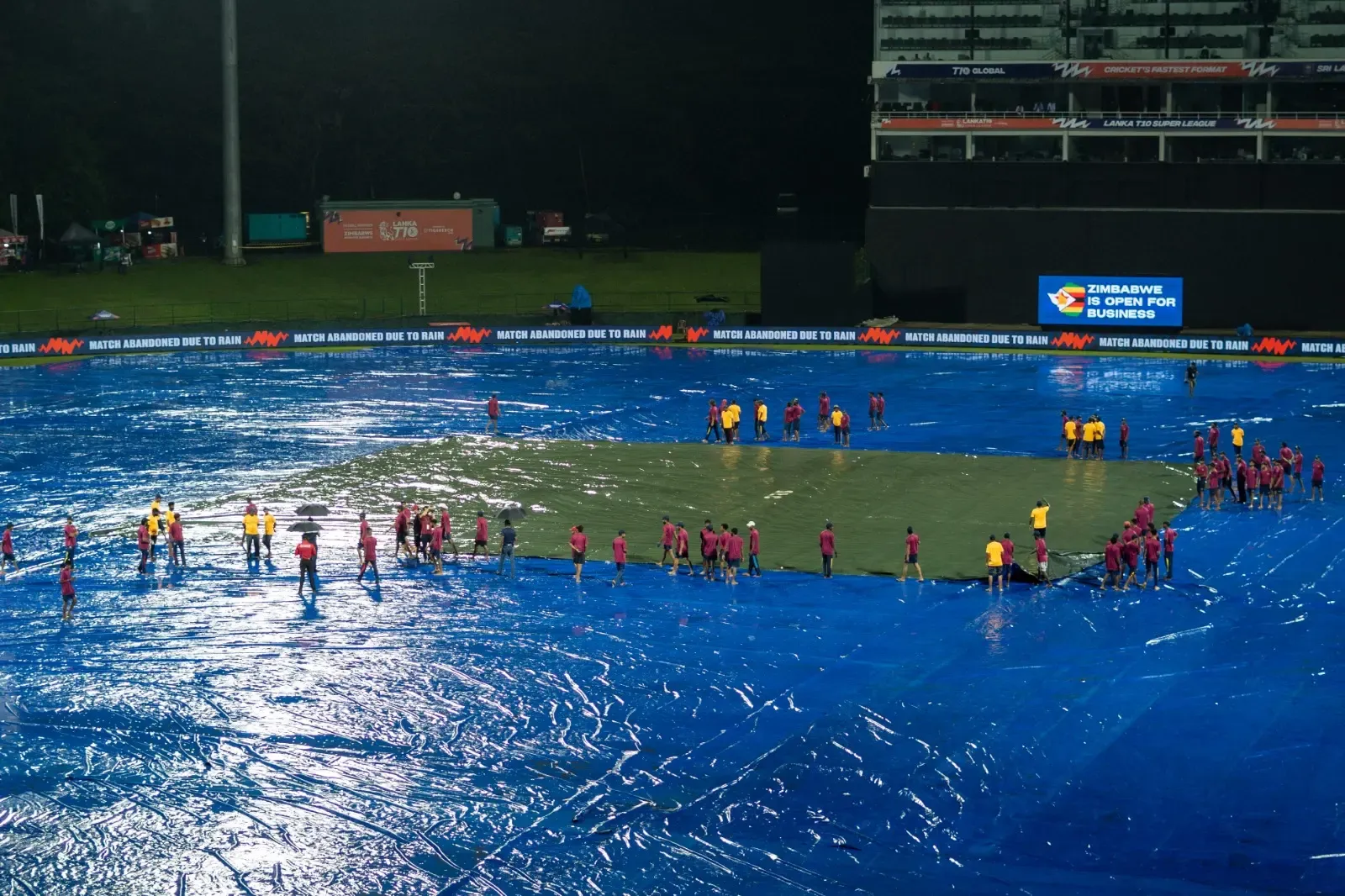 Lanka T10 Super League: Deluge Disrupts All Matches on Day 3